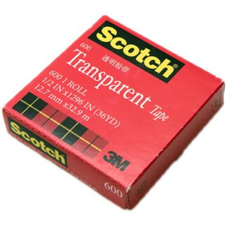 3M 600 Adhesive Tape 1/2" x 36yds
