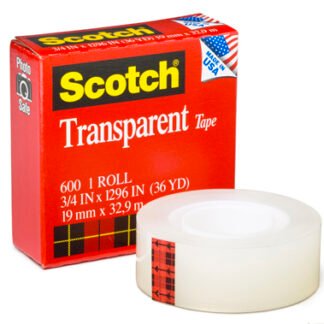 3M 600 Adhesive Tape 3/4" x 36yds