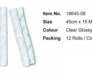 Bantex 18645-08 Adhesive Foil - Transparent (45cm x 15M)