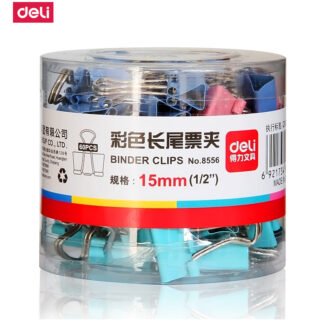 Deli 8556 Color Double Clip - 1/2" (60's)