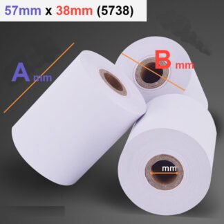 Thermal Paper Roll - 57mm x 38mm (100's)